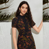 Robe élégante taille haute